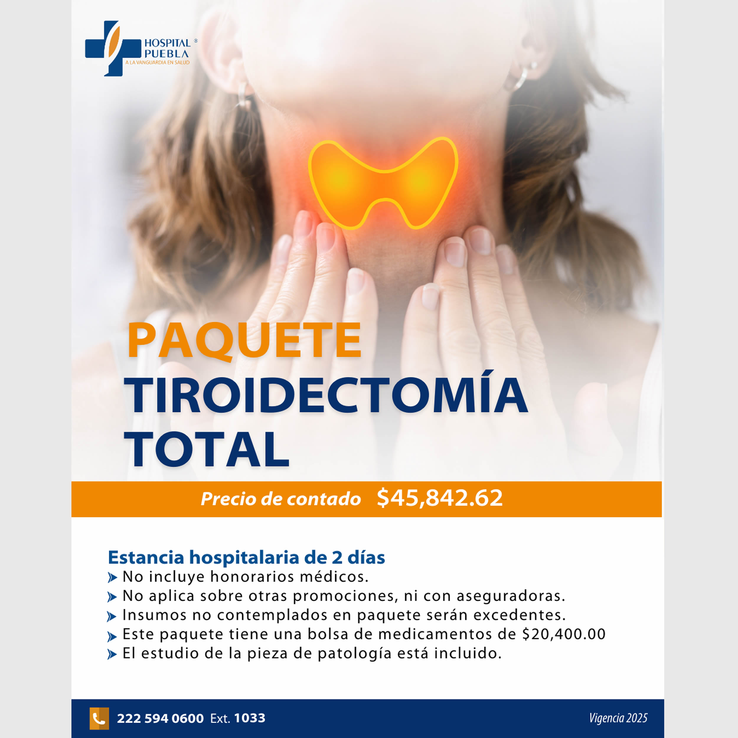 Paquete de Tiroidectomía Total